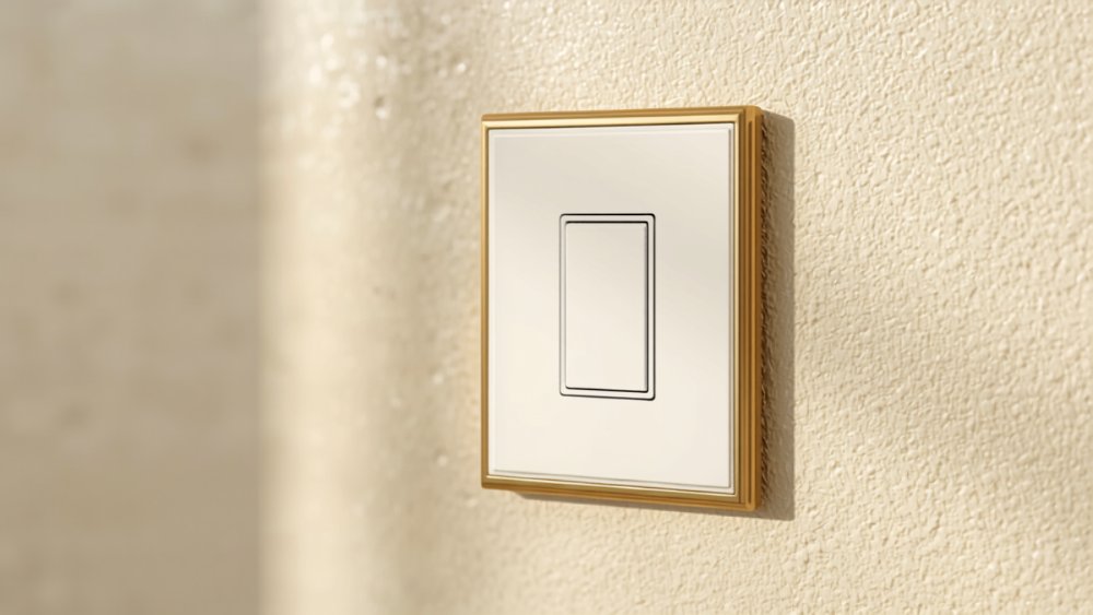 Ivory and gold modular switch