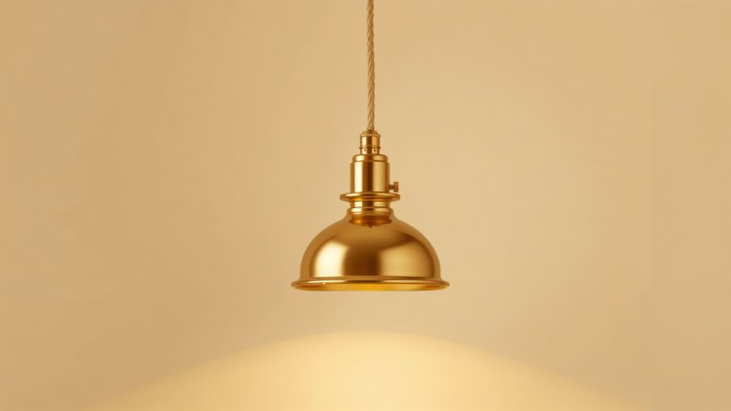 Brass Pendant Holder — AureVolt